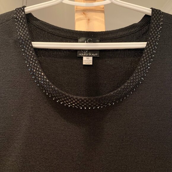 Mary Kay National Size 10 Three Piece Black and Silver Bling Suit - Picture 4 of 6